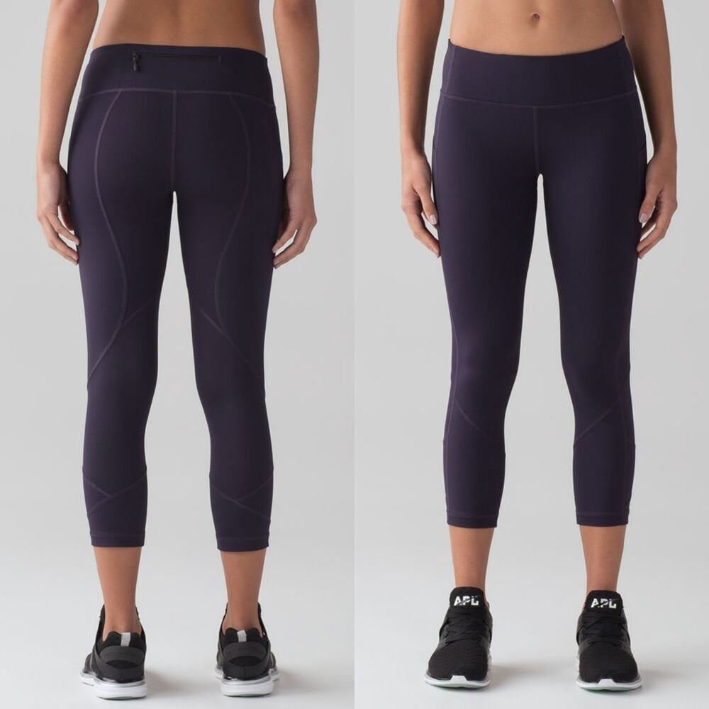lululemon Pace Rival Crop (22") Leggings Women's Size 4 With Pockets